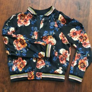 Floral Bomber Jacket